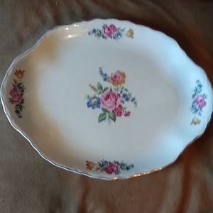 Floral. China Serving Plate